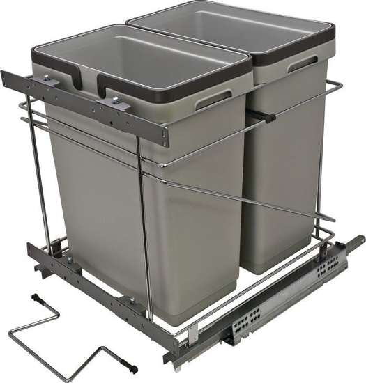 Picture of Salice Waste Bin Double - 32 qt., Bottom Mount (18" base)