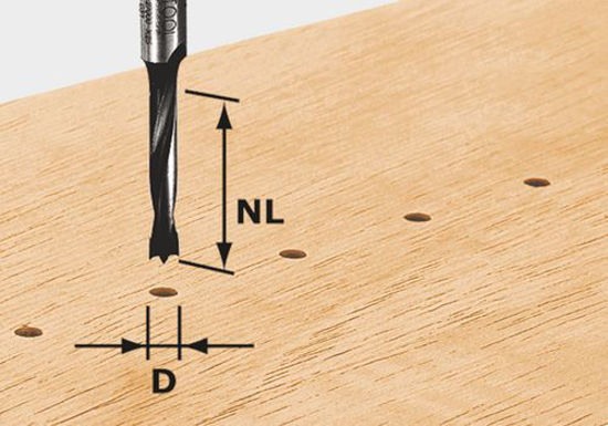 Picture of Dowel Drill Bit HW S8 D6/30 Z