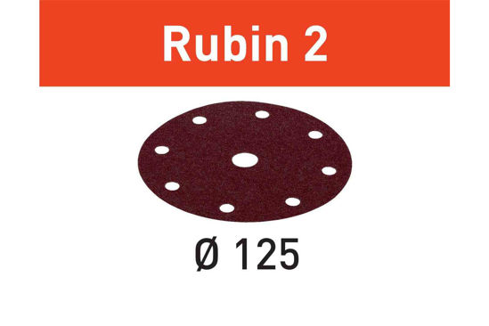 Picture of Abrasive sheet Rubin 2 STF D125/8 P220 RU2/50